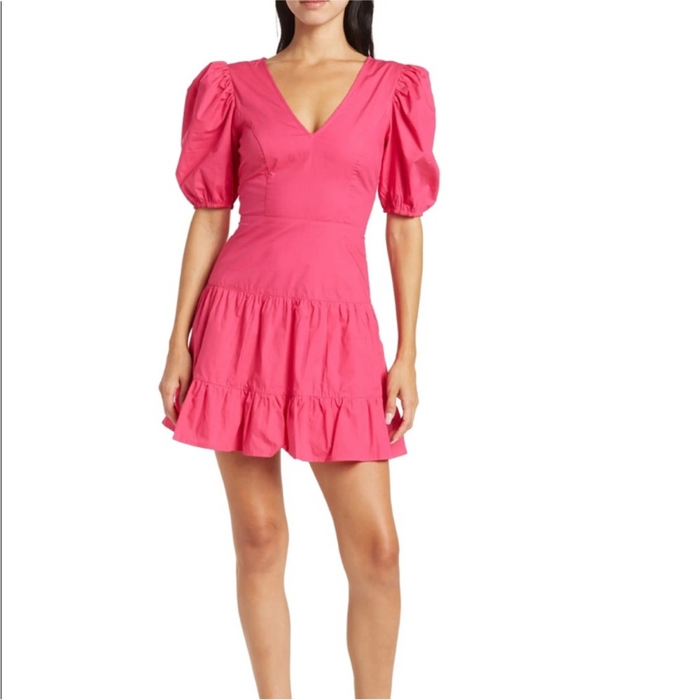 French Connection hot pink dress size 8